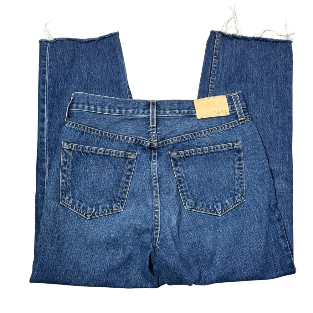 TRAVE Vivienne Cropped Straight-Leg Jeans In Borrowed Time Size 28 - Picture 5 of 12
